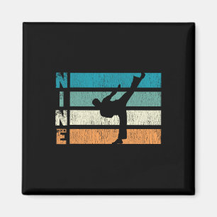 Karate Birthday 9 Year Taekwondo Boy 9th Birth Magnet