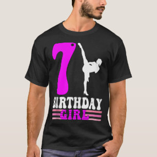 Karate Birthday Kids 7th Birthday Taekwondo T-Shirt