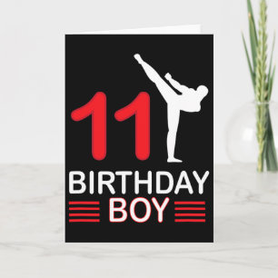 Karate Birthday T-Shirt Boy Gift Kinder Taekwondo Karte