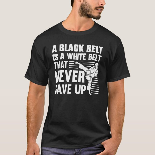 Karate Black Belt für Männer Frauen Taekwondo Judo T-Shirt (Vorderseite)