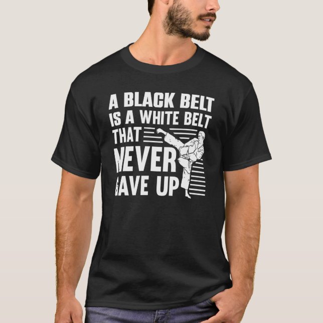 Karate Black Belt für Männer Frauen Taekwondo Judo T-Shirt (Vorderseite)