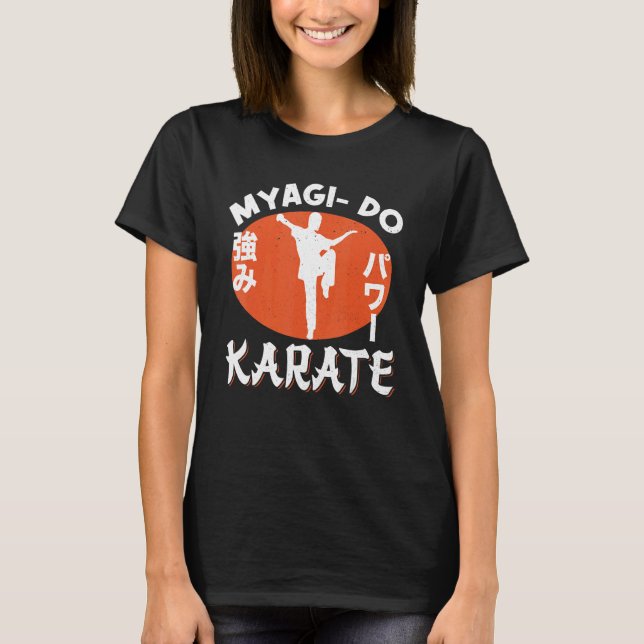 Karate Black Belt Gi Uniform Myagi Do Karate T-Shirt (Vorderseite)