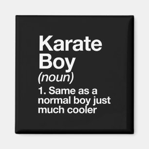 Karate Boy Definition Funny Martial Arts Sports Magnet