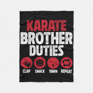 Karate Brother Duties Karate Bro Fleecedecke