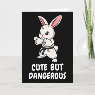 Karate Bunny Niedlich, aber gefährlich lustige Kam Karte