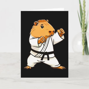 Karate Capyra Funny Martial Arts Mixed Martial Art Karte