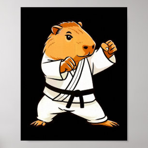 Karate Capyra Funny Martial Arts Mixed Martial Art Poster