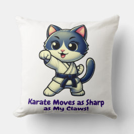 Karate Cat Martial Arts Workout Kissen