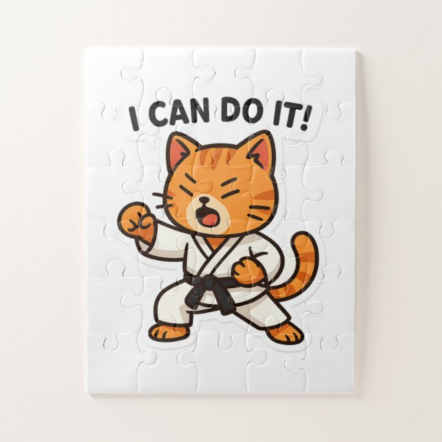 Karate Cat Sticker (Vertikal)