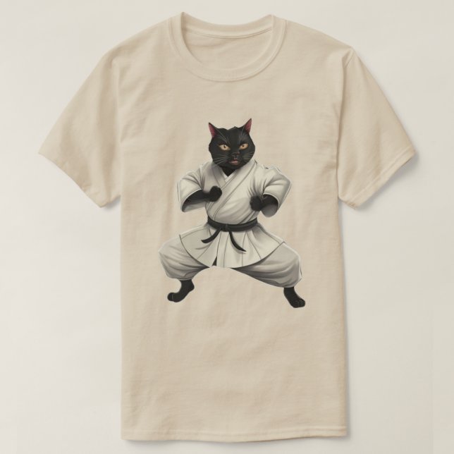 Karate Cat T-Shirt (Design vorne)