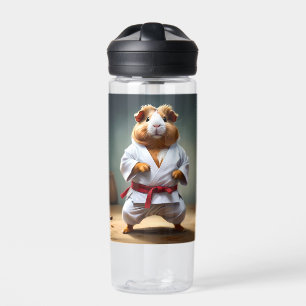 **"Karate Champion: The Fearless Guinea Pig"** Trinkflasche
