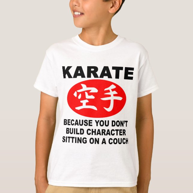 Karate-Charakter T-Shirt (Vorderseite)