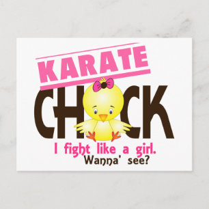 Karate Chick 1 Postkarte