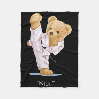 Karate Children's Bear Taekwondo Boys Men T-Shirt Fleecedecke