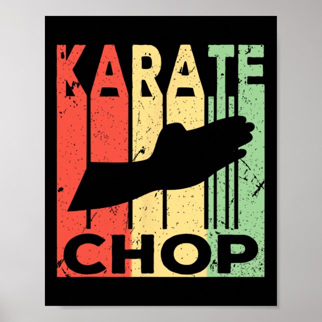 Karate Chop Vintage  Poster (Vorne)