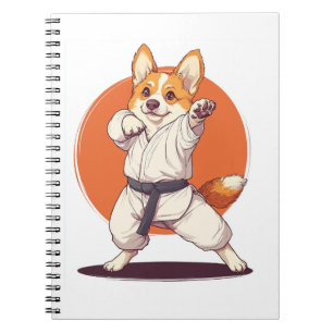 Karate Corgi � Kampfkunst Hund Notizblock