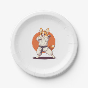 Karate Corgi � Martial Arts Dog Pappteller