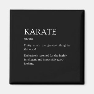 Karate-Definition - Lustige sarkastische Karate-Er Magnet