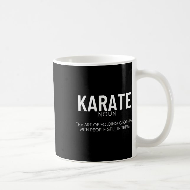 Karate-Definition Lustiger Karateka  Kaffeetasse (Rechts)