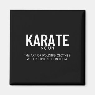 Karate-Definition Lustiger Karateka Magnet