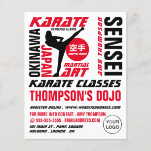 Karate Design, Karate Class Advertising Flyer