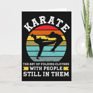 Karate Die Kunst des Faltens von Kleidung Martial  Karte
