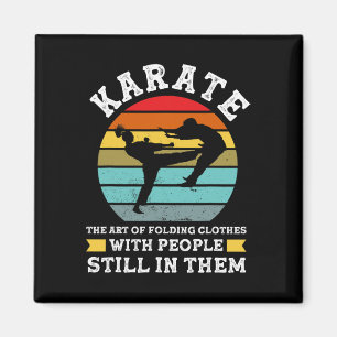 Karate Die Kunst des Faltens von Kleidung Martial Magnet