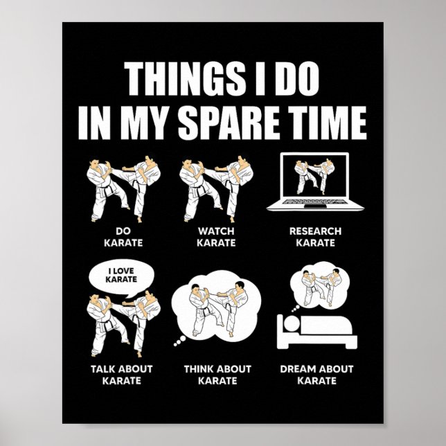 Karate Dinge, die ich in meiner Freizeit mache, Ka Poster (Vorne)