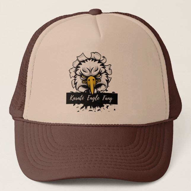 Karaté Eagle Fang Trucker Hat Truckerkappe (Vorderseite)