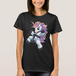 Karate-Einhorn-Mädchen-Märtyrer-Kunst-Taekwondo-Ki T-Shirt