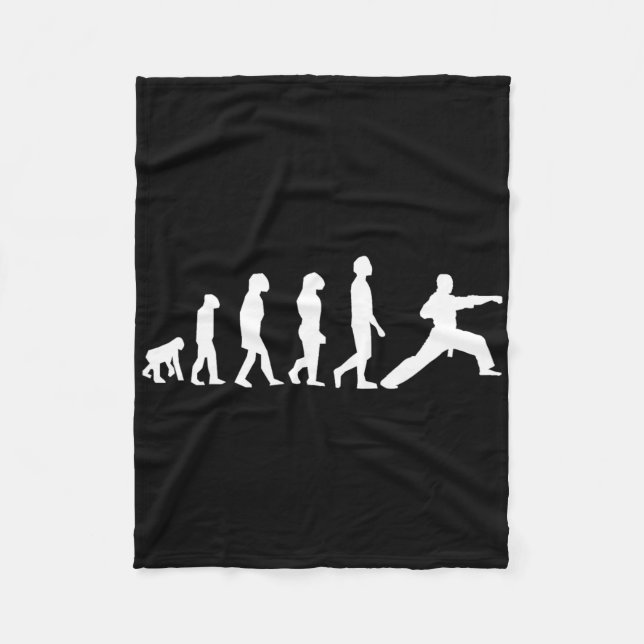 Karate-Evolution  Fleecedecke (Vorderseite)