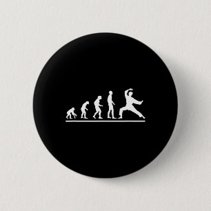 Karate-Evolution Karate-Hieb Männer Lustiger Karat Button