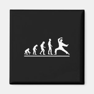 Karate-Evolution Karate-Hieb Männer Lustiger Karat Magnet