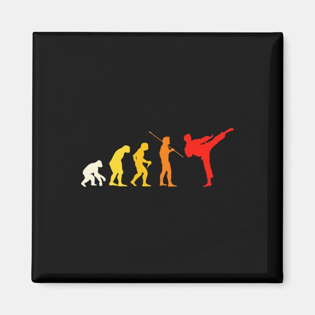 Karate Evolution Kung Fu Shotokan Geschenk Martial Magnet (Vorne)