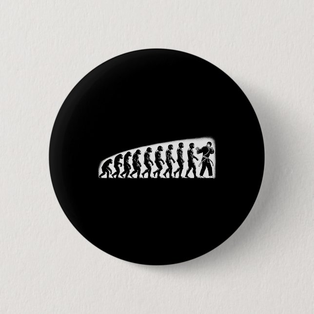 Karate Evolution Mma Kickboxen Muay Thai Jiu Jits Button (Vorderseite)