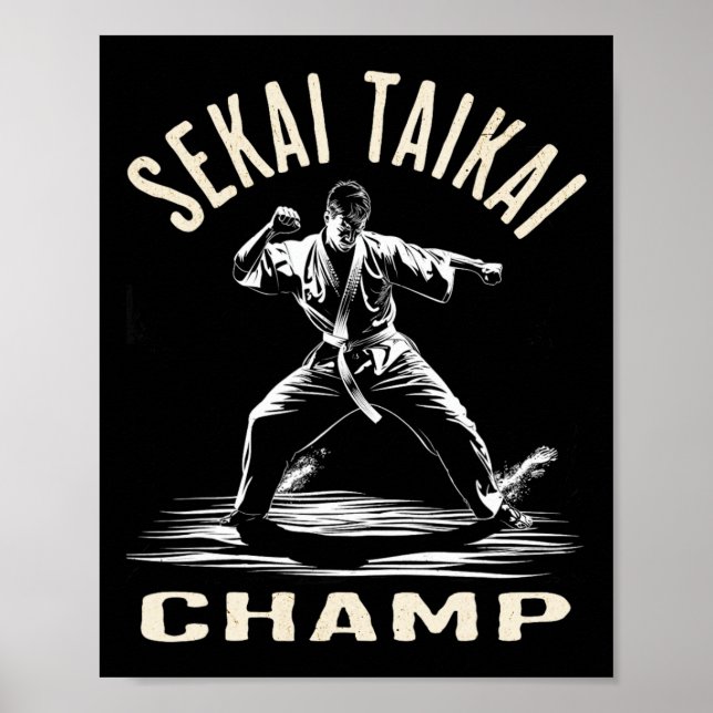 Karate Fan - Dynamic Artist Design Poster (Vorne)