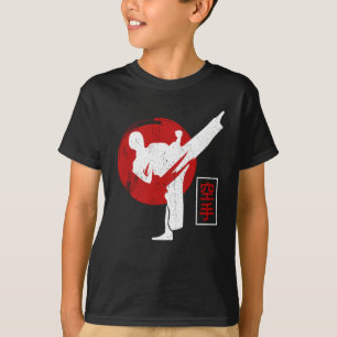 Karate Fighter Black Belt Karate Kick T-Shirt