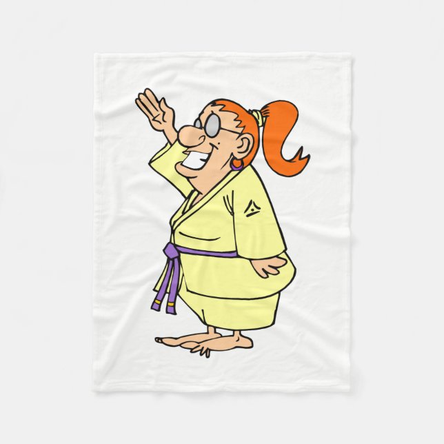 Karate Fleecedecke (Vorderseite)