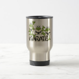 Karate-Frosch-T-Shirts und Geschenke Reisebecher