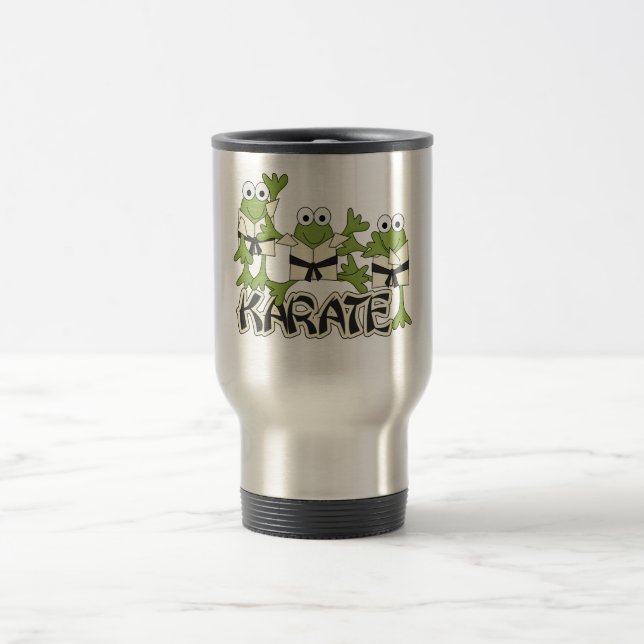 Karate-Frosch-T-Shirts und Geschenke Reisebecher (Mittel)