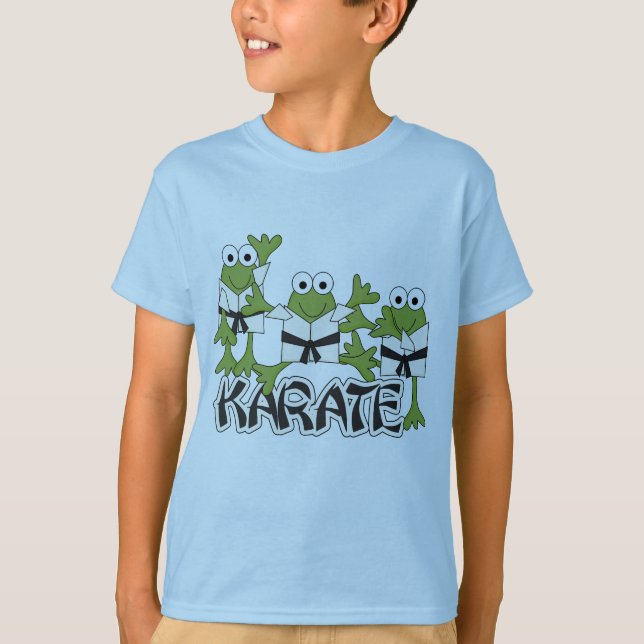 Karate-Frosch-T-Shirts und Geschenke T-Shirt (Vorderseite)