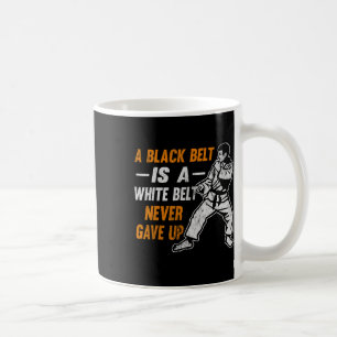 Karate-Geschenk Ein schwarzer Gürtel ist ein weiße Kaffeetasse