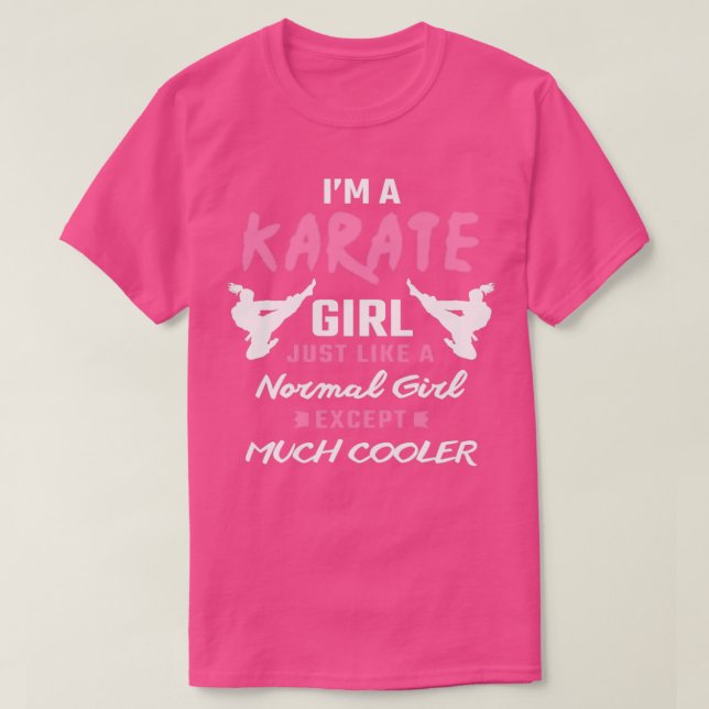 Karate Girl Karate Geschenke für Karate Liebhaber T-Shirt (Design vorne)