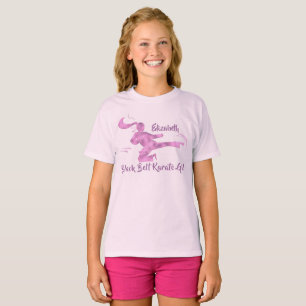 Karate Girl Martial Arts Lila Pink Niedlich einzig T-Shirt