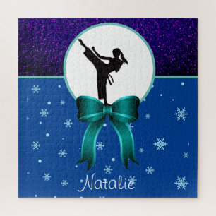 Karate Girls Glitzer und Bow Snowflake