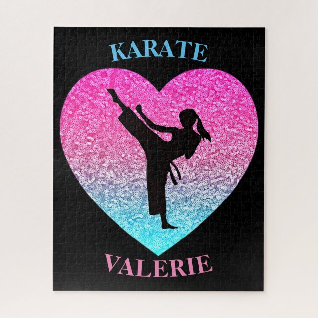 Karate Girls Puzzle de coeur (Vertical)