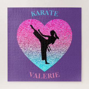 Karate Girls Puzzle de coeur