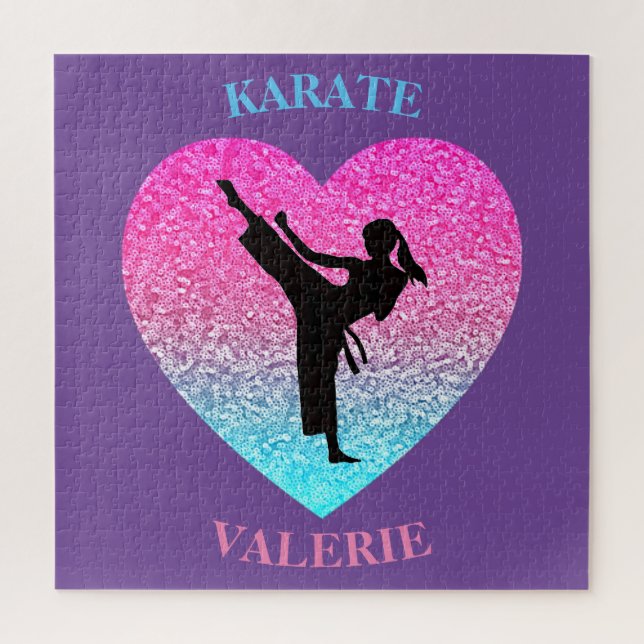 Karate Girls Puzzle de coeur (Vertical)
