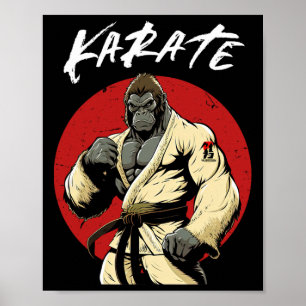 Karate Gorilla Karatek Poster