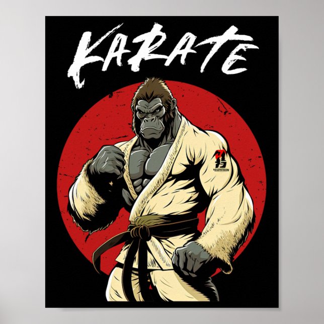 Karate Gorilla Karatek Poster (Vorne)